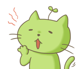 Sprouts cat,sometimes dog. sticker #8420060