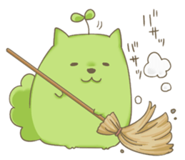 Sprouts cat,sometimes dog. sticker #8420082