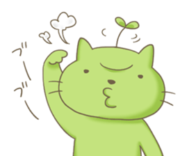 Sprouts cat,sometimes dog. sticker #8420090