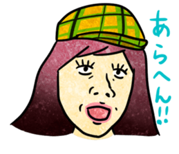 Annoying girl, she looks down someone. sticker #8420280