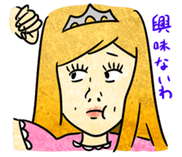 Annoying girl, she looks down someone. sticker #8420282