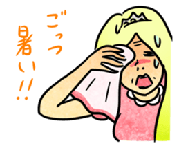 Annoying girl, she looks down someone. sticker #8420294