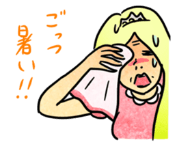 Annoying girl, she looks down someone. sticker #8420294