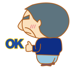 Cool senior men sticker #8421159