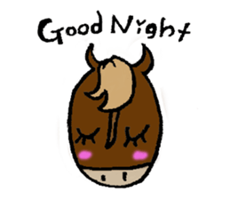 Greeting at the end of the day sticker #8421345