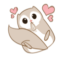 Cute Flying squirrel hari sticker #8422263
