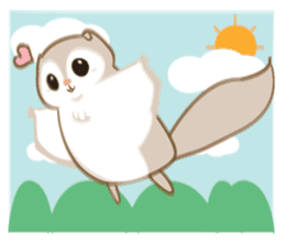 Cute Flying squirrel hari sticker #8422271