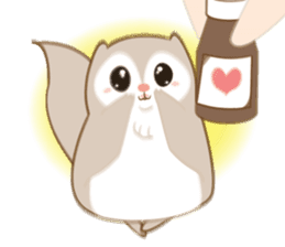 Cute Flying squirrel hari sticker #8422279