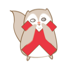 Cute Flying squirrel hari sticker #8422293