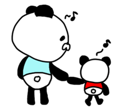 panda seijin 1gou 2gou sticker #8422424