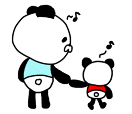 panda seijin 1gou 2gou sticker #8422424