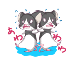 Hamster and Pandamouse sticker #8422474