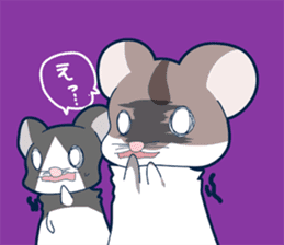 Hamster and Pandamouse sticker #8422480