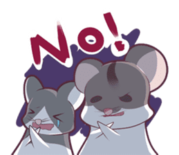 Hamster and Pandamouse sticker #8422483