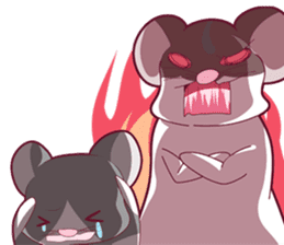 Hamster and Pandamouse sticker #8422486