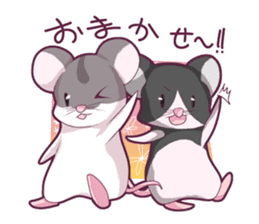 Hamster and Pandamouse sticker #8422487