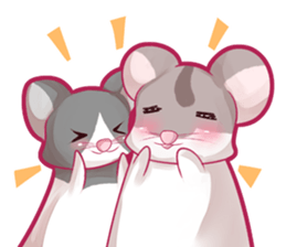 Hamster and Pandamouse sticker #8422489
