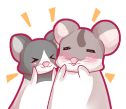 Hamster and Pandamouse sticker #8422489