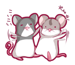 Hamster and Pandamouse sticker #8422490
