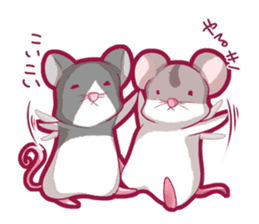 Hamster and Pandamouse sticker #8422490