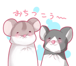 Hamster and Pandamouse sticker #8422491