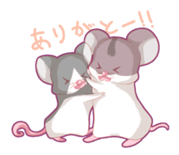 Hamster and Pandamouse sticker #8422494