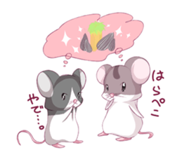 Hamster and Pandamouse sticker #8422496