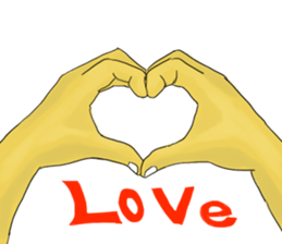 Representation by hand sticker #8424038