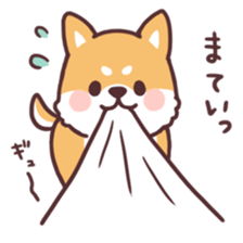 fluffy fat Shiba2 sticker #8424108