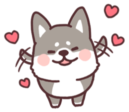 fluffy fat Shiba2 sticker #8424116
