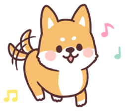 fluffy fat Shiba2 sticker #8424123