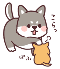 fluffy fat Shiba2 sticker #8424139
