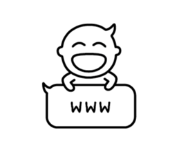 Speech Balloon Boy sticker #8424479