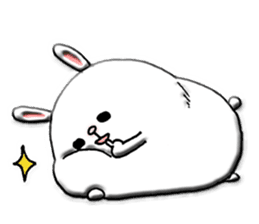 Rabbit such as the rice cake sticker #8424780