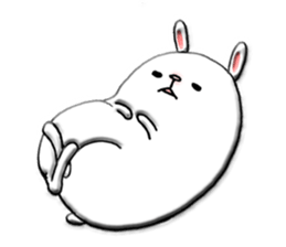 Rabbit such as the rice cake sticker #8424781