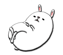 Rabbit such as the rice cake sticker #8424781