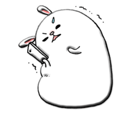 Rabbit such as the rice cake sticker #8424782