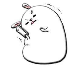 Rabbit such as the rice cake sticker #8424782