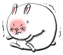 Rabbit such as the rice cake sticker #8424783