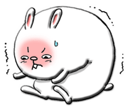 Rabbit such as the rice cake sticker #8424783