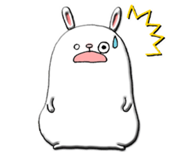 Rabbit such as the rice cake sticker #8424784