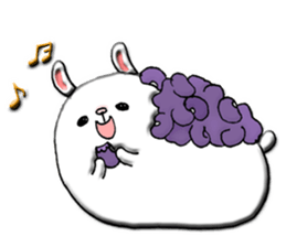 Rabbit such as the rice cake sticker #8424789