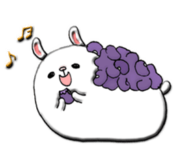 Rabbit such as the rice cake sticker #8424789
