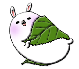 Rabbit such as the rice cake sticker #8424790