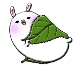 Rabbit such as the rice cake sticker #8424790
