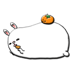 Rabbit such as the rice cake sticker #8424792