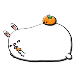 Rabbit such as the rice cake sticker #8424792