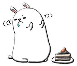 Rabbit such as the rice cake sticker #8424793