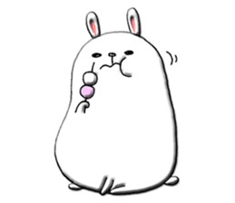Rabbit such as the rice cake sticker #8424795