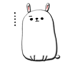 Rabbit such as the rice cake sticker #8424796